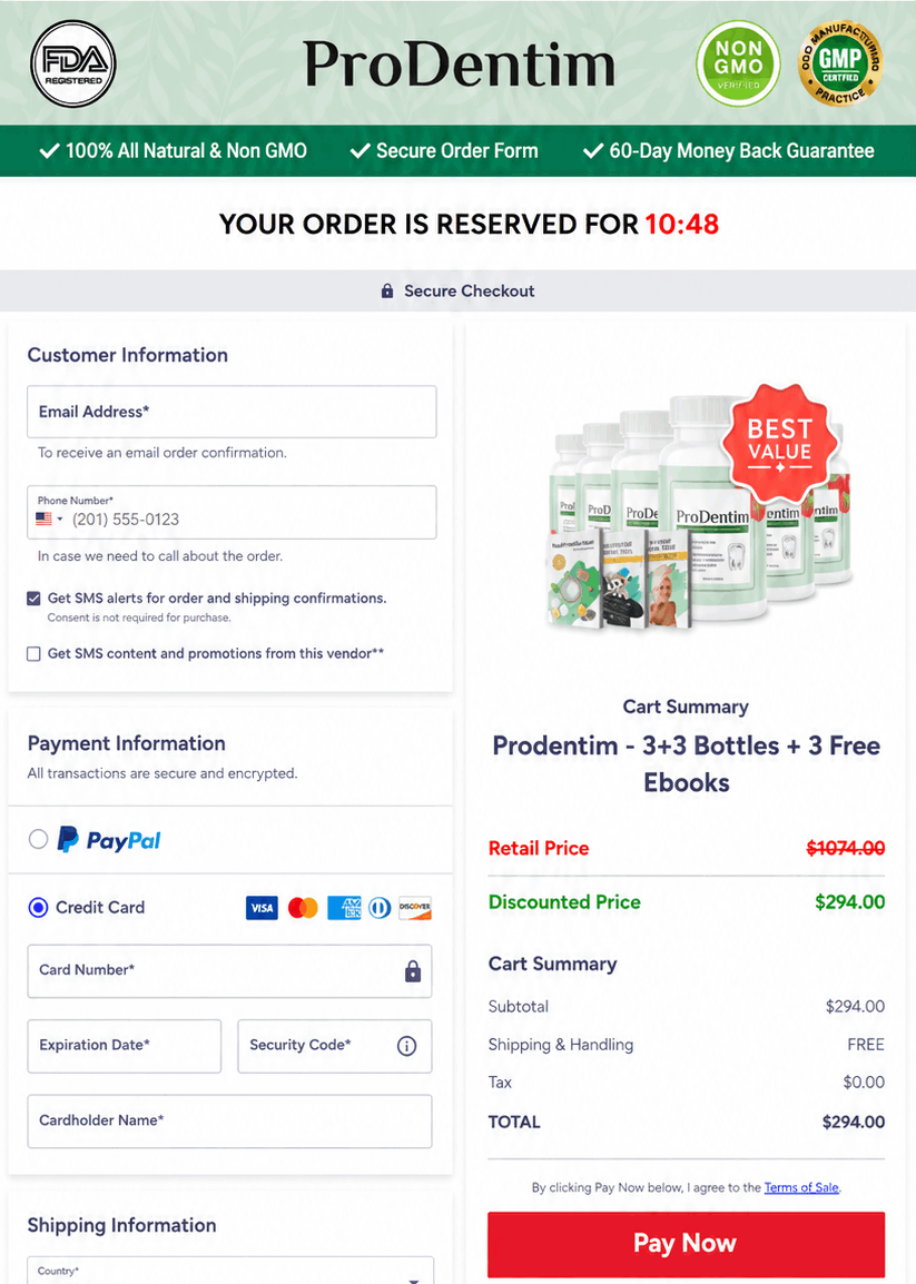 ProDentim-Checkout